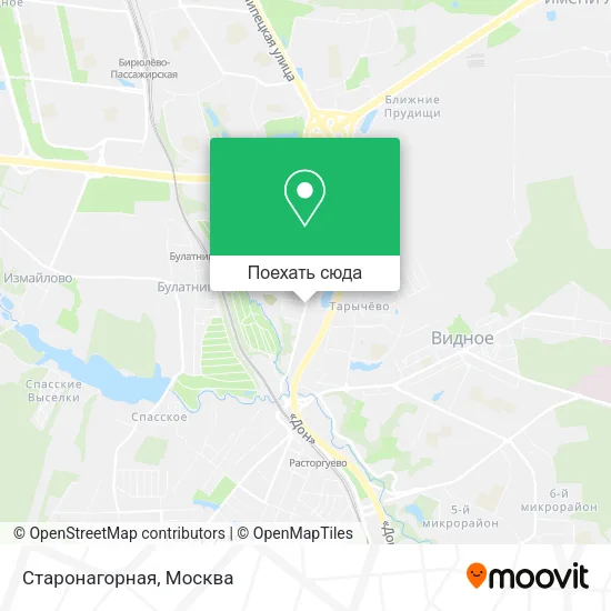 Карта Старонагорная