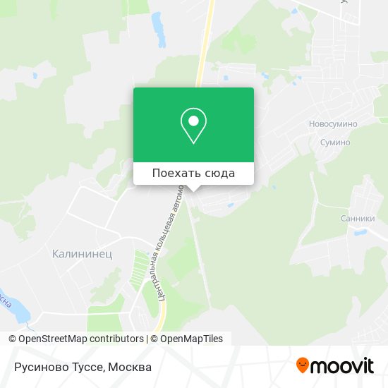 Карта Русиново Туссе