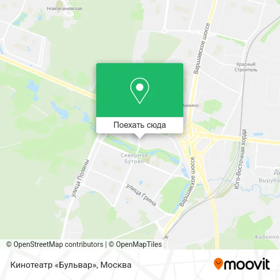Карта Кинотеатр «Бульвар»