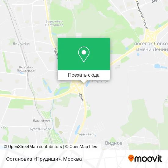 Карта Остановка «Прудищи»