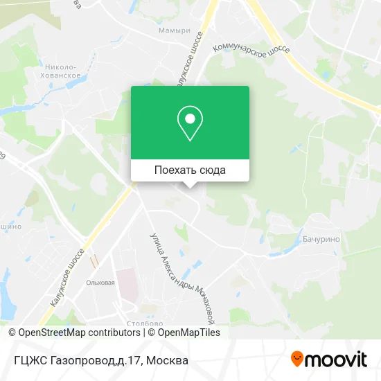 Карта ГЦЖС Газопровод,д.17