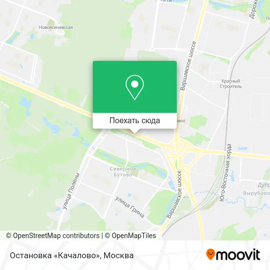 Карта Остановка «Качалово»