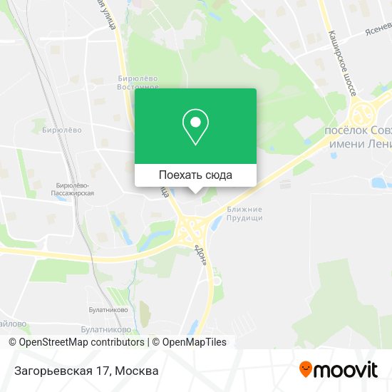 Карта Загорьевская 17