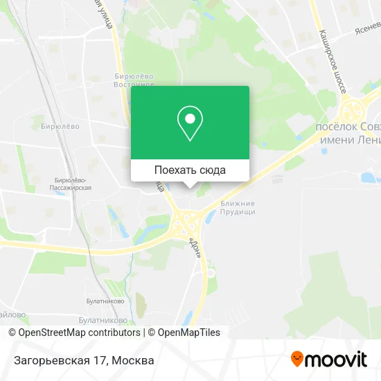 Карта Загорьевская 17