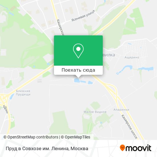 Карта Пруд в Совхозе им. Ленина