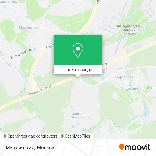Карта Марусин сад