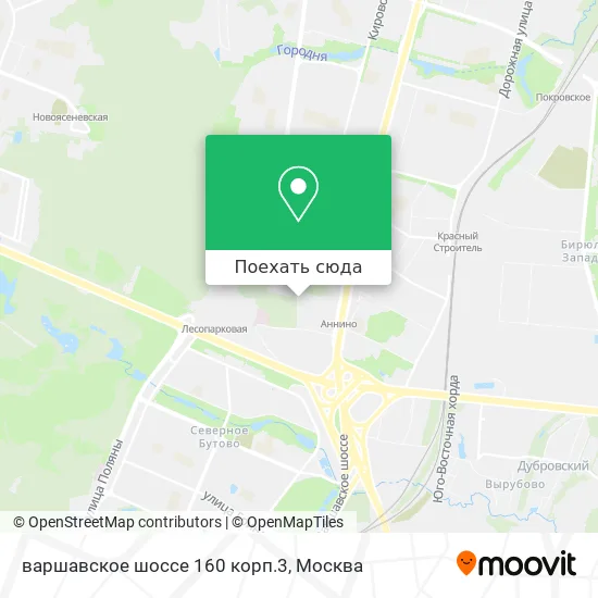 Карта варшавское шоссе 160 корп.3