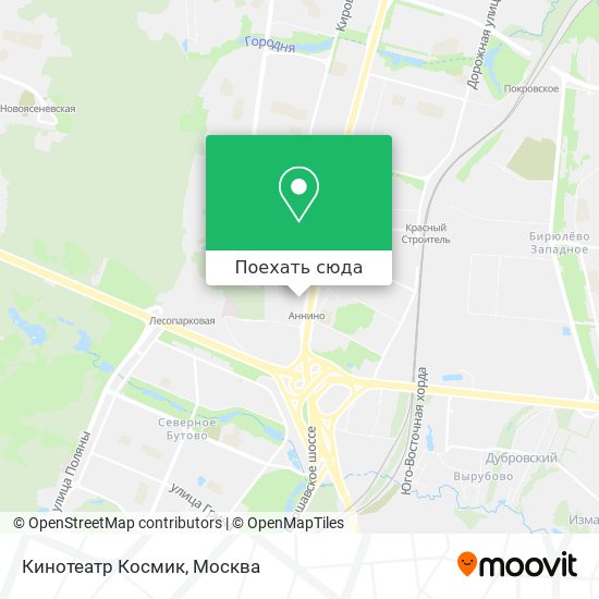 Карта Кинотеатр Космик