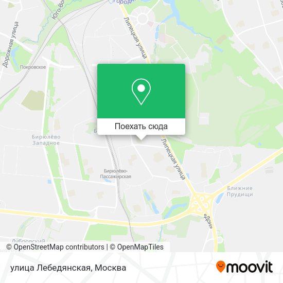 Карта улица Лебедянская