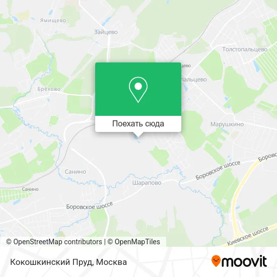 Карта Кокошкинский Пруд