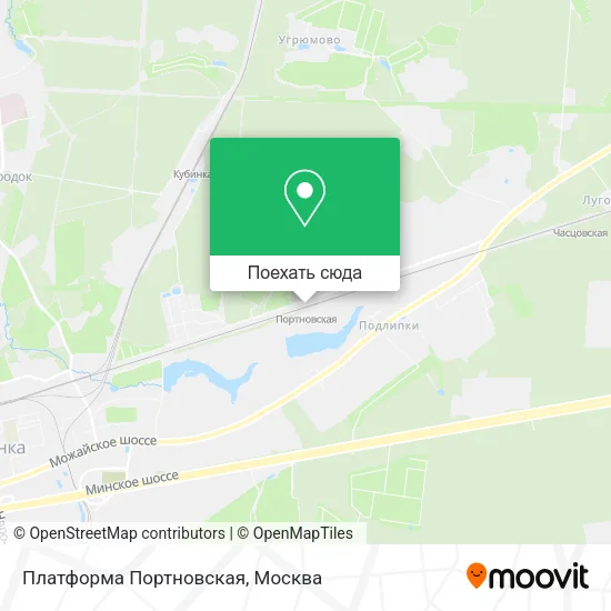 Карта Платформа Портновская