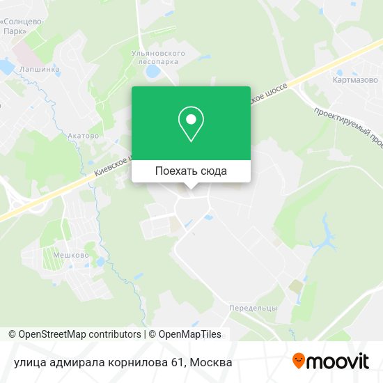 Карта улица адмирала корнилова 61