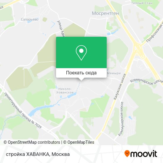 Карта стройка ХАВАНКА