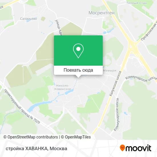 Карта стройка ХАВАНКА