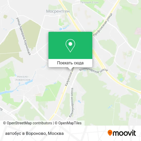 Карта автобус в Вороново