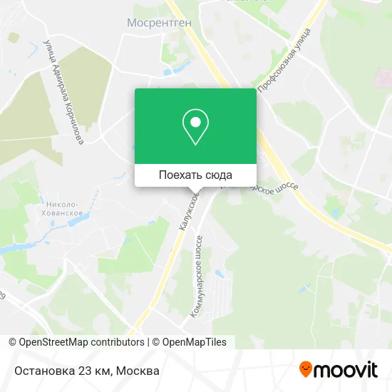 Карта Остановка 23 км