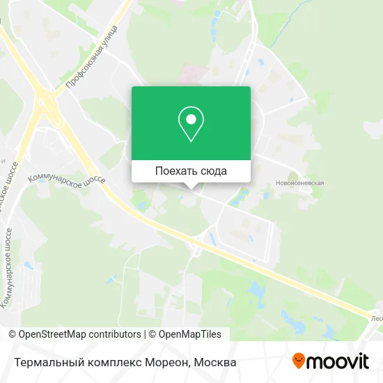 Карта Термальный комплекс Мореон