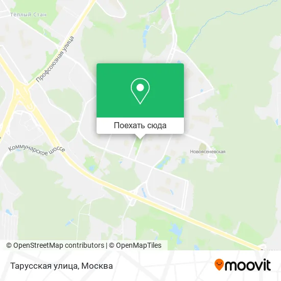 Карта Тарусская улица
