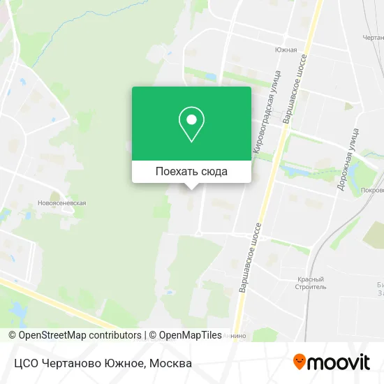 Карта ЦСО Чертаново Южное