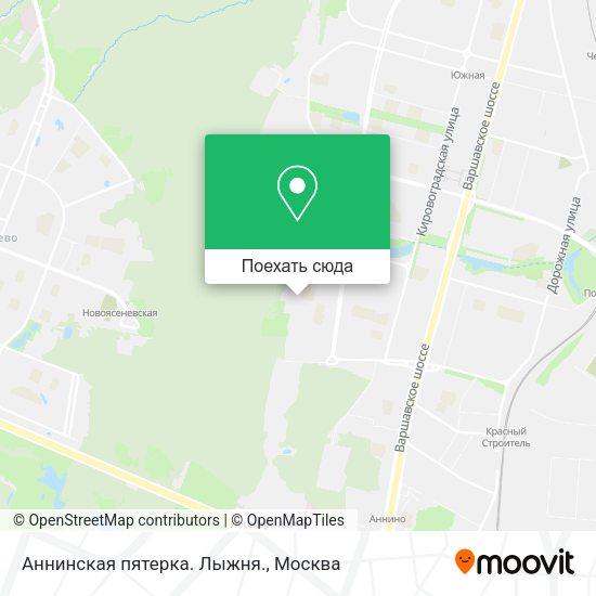Карта Аннинская пятерка. Лыжня.