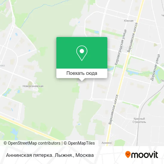 Карта Аннинская пятерка. Лыжня.