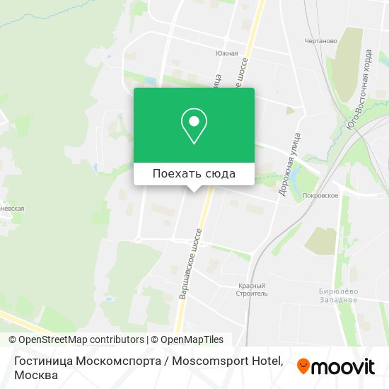 Карта Гостиница Москомспорта / Moscomsport Hotel
