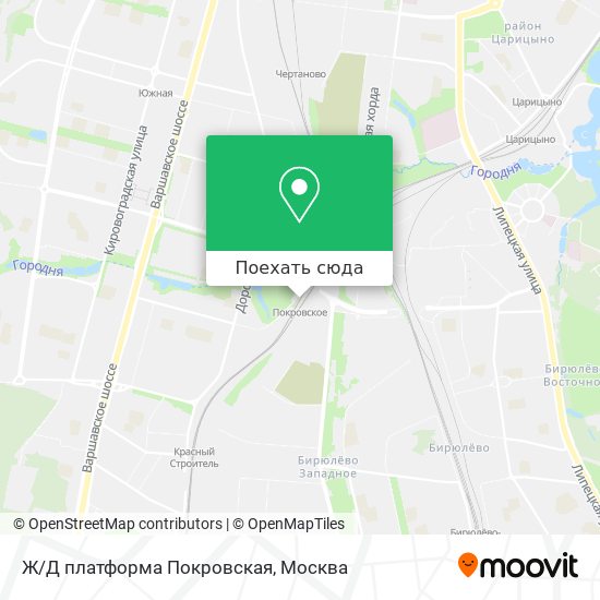 Карта Ж/Д платформа Покровская