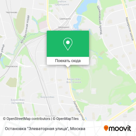Карта Остановка "Элеваторная улица"