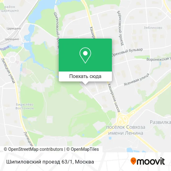 Карта Шипиловский проезд 63/1