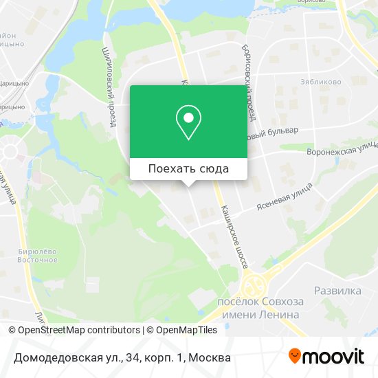Карта Домодедовская ул., 34, корп. 1