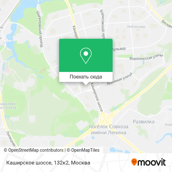 Карта Каширское шоссе, 132к2
