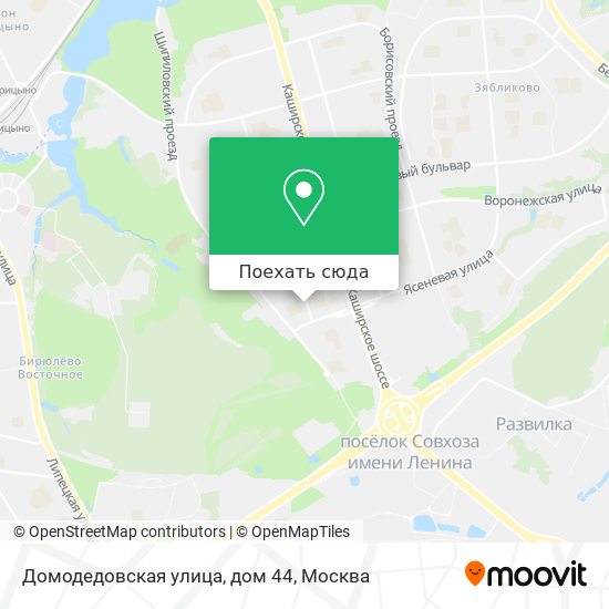 Карта Домодедовская улица, дом 44