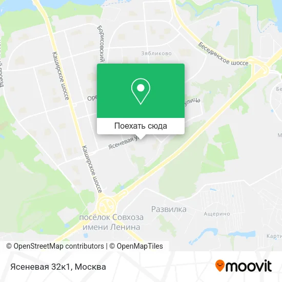 Карта Ясеневая 32к1