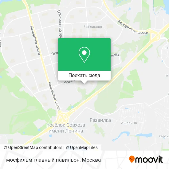 Карта мосфильм главный павильон
