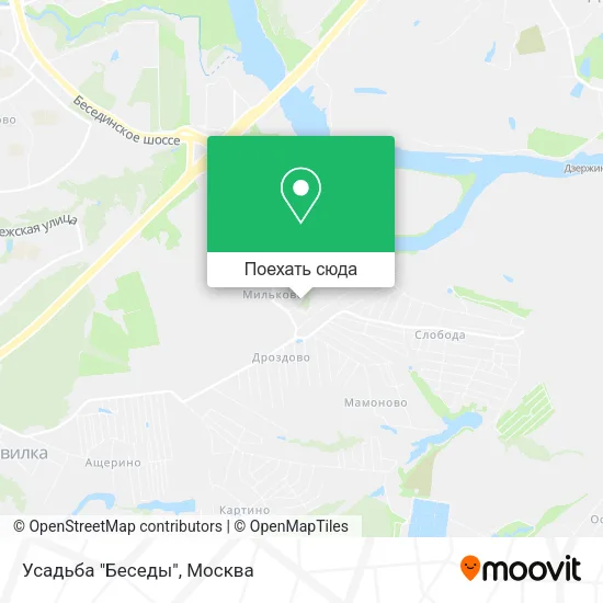 Карта Усадьба "Беседы"