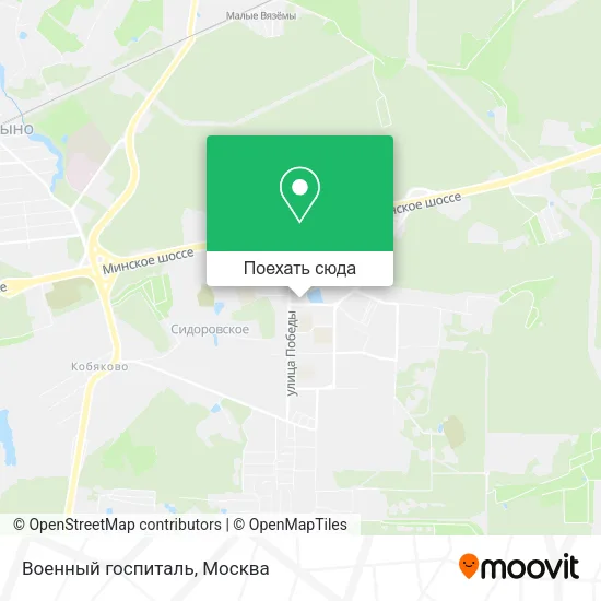 Карта Военный госпиталь