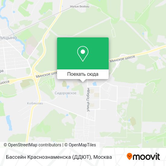 Карта Бассейн Краснознаменска (ДДЮТ)