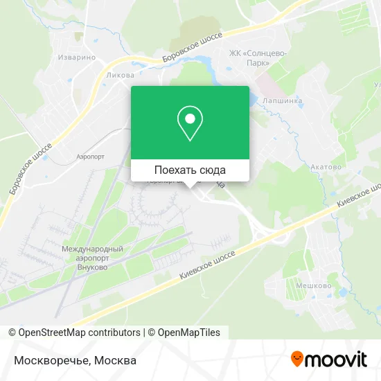 Карта Москворечье