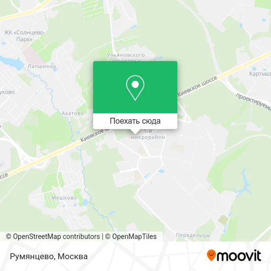 Карта Румянцево
