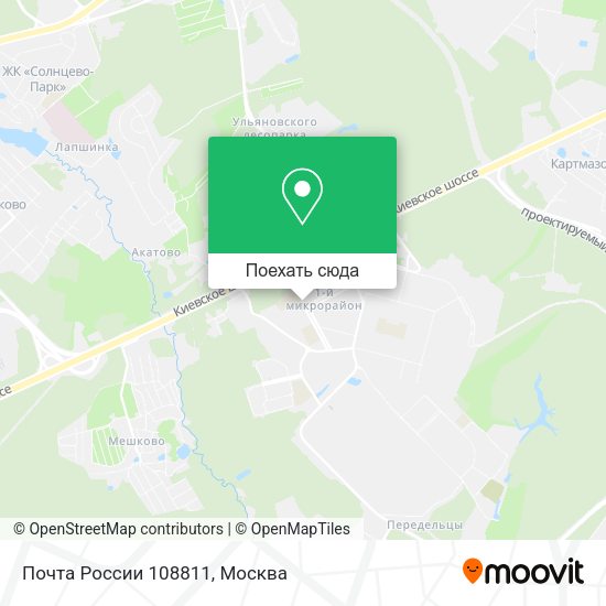 Карта Почта России 108811