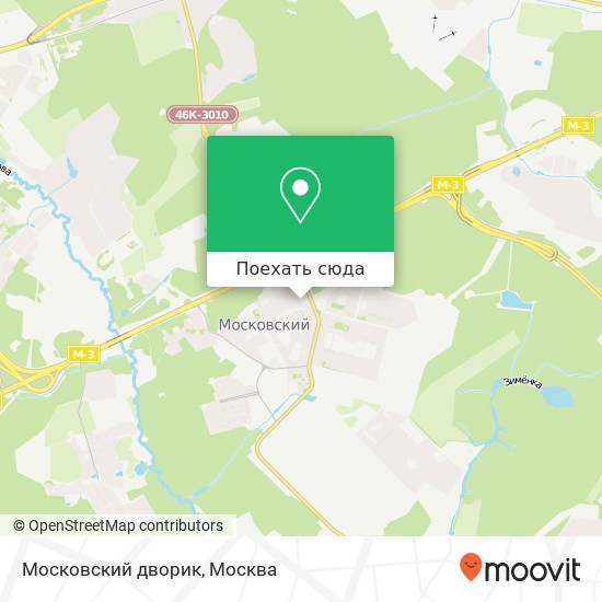 Карта Московский дворик