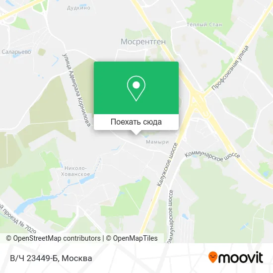 Карта В/Ч 23449-Б