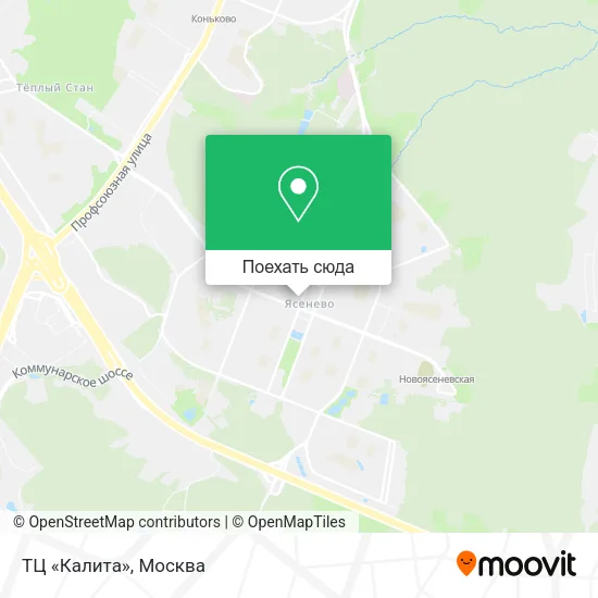 Карта ТЦ «Калита»