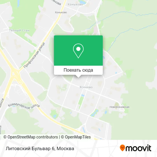 Карта Литовский Бульвар 6