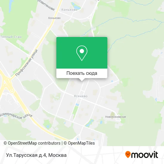 Карта Ул.Тарусская д.4