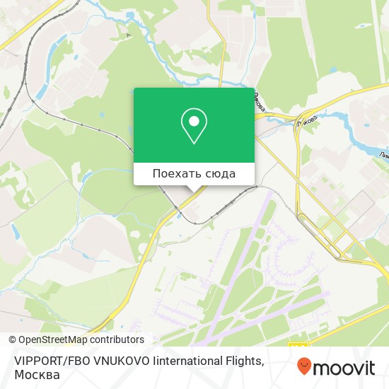 Карта VIPPORT / FBO VNUKOVO Iinternational Flights