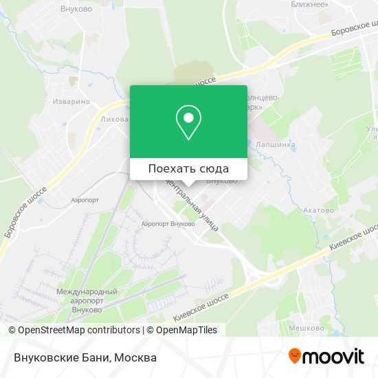 Карта Внуковские Бани
