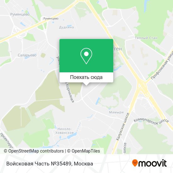Карта Войсковая Часть №35489