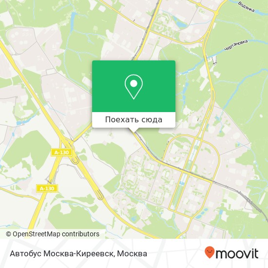 Карта Автобус Москва-Киреевск