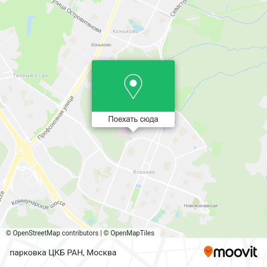 Карта парковка ЦКБ РАН